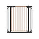 Poarta de siguranta, Lionelo, Truus Slim, Prin presiune, 105 cm, Conform cu standardul europeane de securitate EN1930, Negru/Natur