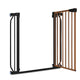Poarta de siguranta, Lionelo, Truus Slim, Prin presiune, 105 cm, Conform cu standardul europeane de securitate EN1930, Negru/Natur