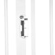 Poarta de siguranta, Lionelo, Truus Slim Led, Prin presiune, Cu lumina Led cu senzor, 105 cm, Conform cu standardul european de securitate EN1930, Alb