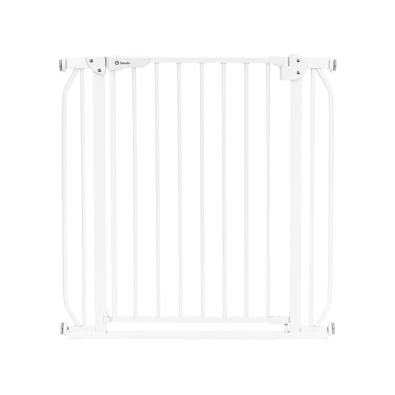 Poarta de siguranta, Lionelo, Truus Slim, Prin presiune, 105 cm, Conform cu standardul europeane de securitate EN1930, Alb - gogobaby.ro