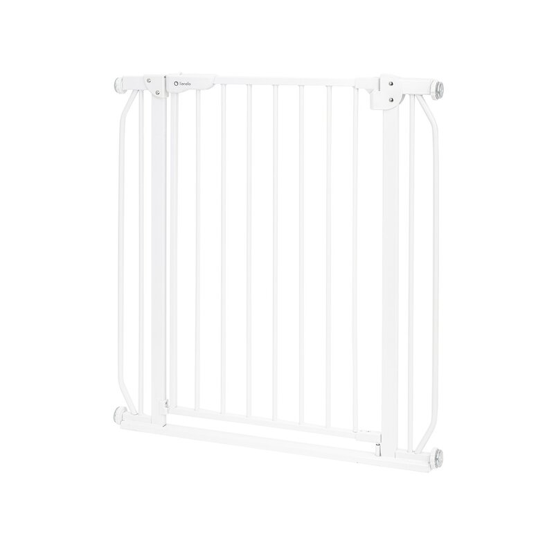 Poarta de siguranta, Lionelo, Truus Slim, Prin presiune, 105 cm, Conform cu standardul europeane de securitate EN1930, Alb