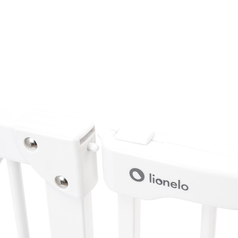 Poarta de siguranta, Lionelo, Truus Slim, Prin presiune, 105 cm, Conform cu standardul europeane de securitate EN1930, Alb - gogobaby.ro