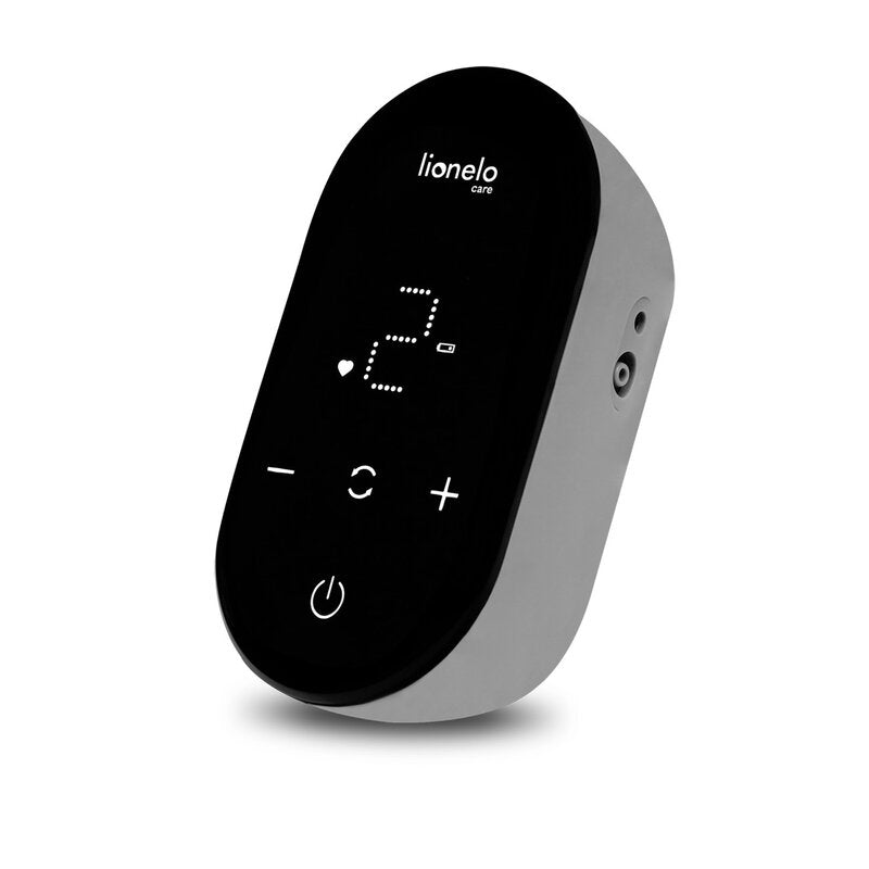 Pompa de san, Lionelo, Fidi Go, Functie de masaj, Autonomie pana la 90 min, Afisaj LED, Cu accesorii, Gri Pal