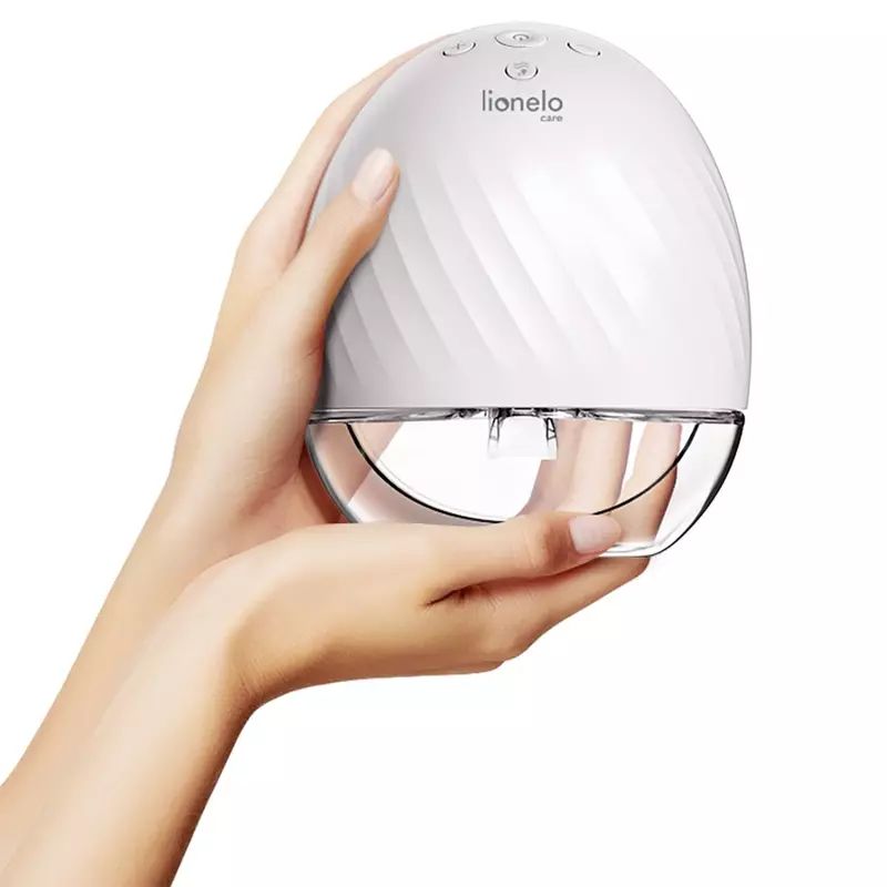 Pompa de san, Lionelo, Fidi, Portabila, Cu accesorii, Hands-free, 5 functii de masaj, Autonomie pana la 24 h, 50 db, Capacitate 150 ml, Alb