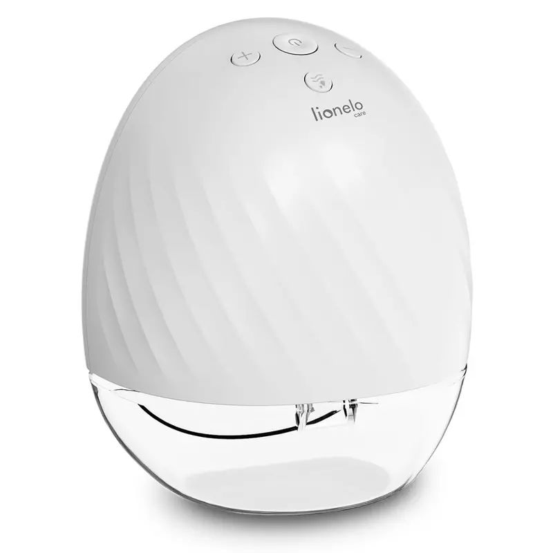 Pompa de san, Lionelo, Fidi, Portabila, Cu accesorii, Hands-free, 5 functii de masaj, Autonomie pana la 24 h, 50 db, Capacitate 150 ml, Alb
