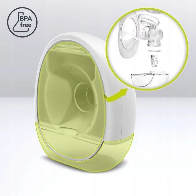 Pompa de san, Lionelo, Fidi, Portabila, Cu accesorii, Hands-free, 5 functii de masaj, Autonomie pana la 24 h, 50 db, Capacitate 150 ml, Alb