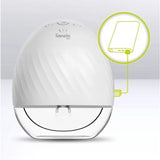 Pompa de san, Lionelo, Fidi, Portabila, Cu accesorii, Hands-free, 5 functii de masaj, Autonomie pana la 24 h, 50 db, Capacitate 150 ml, Alb