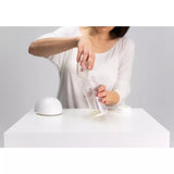 Pompa de san, Lionelo, Fidi, Portabila, Cu accesorii, Hands-free, 5 functii de masaj, Autonomie pana la 24 h, 50 db, Capacitate 150 ml, Alb