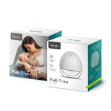 Pompa de san, Lionelo, Fidi, Portabila, Cu accesorii, Hands-free, 5 functii de masaj, Autonomie pana la 24 h, 50 db, Capacitate 150 ml, Alb