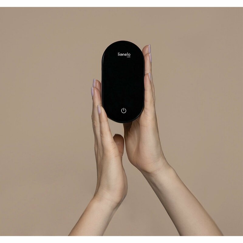 Pompa dubla de san, Lionelo, Electrica, Cu 9 nivele de aspiratie, 5 moduri de masaj, Afisaj LED, Imita suptul natural al copilului, Functionare pana la 90 min, Silentioasa, Fara BPA, Include 2 recipiente de 150 ml si 2 pungi, Cablu USB, Husa, Alb/Gri