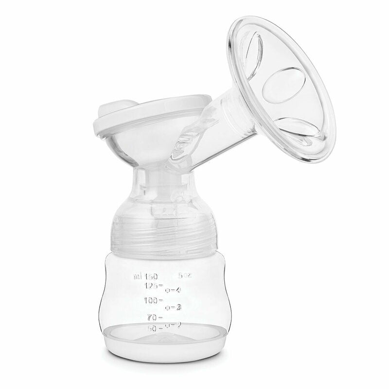 Pompa dubla de san, Lionelo, Electrica, Cu 9 nivele de aspiratie, 5 moduri de masaj, Afisaj LED, Imita suptul natural al copilului, Functionare pana la 90 min, Silentioasa, Fara BPA, Include 2 recipiente de 150 ml si 2 pungi, Cablu USB, Husa, Alb/Gri - gogobaby.ro