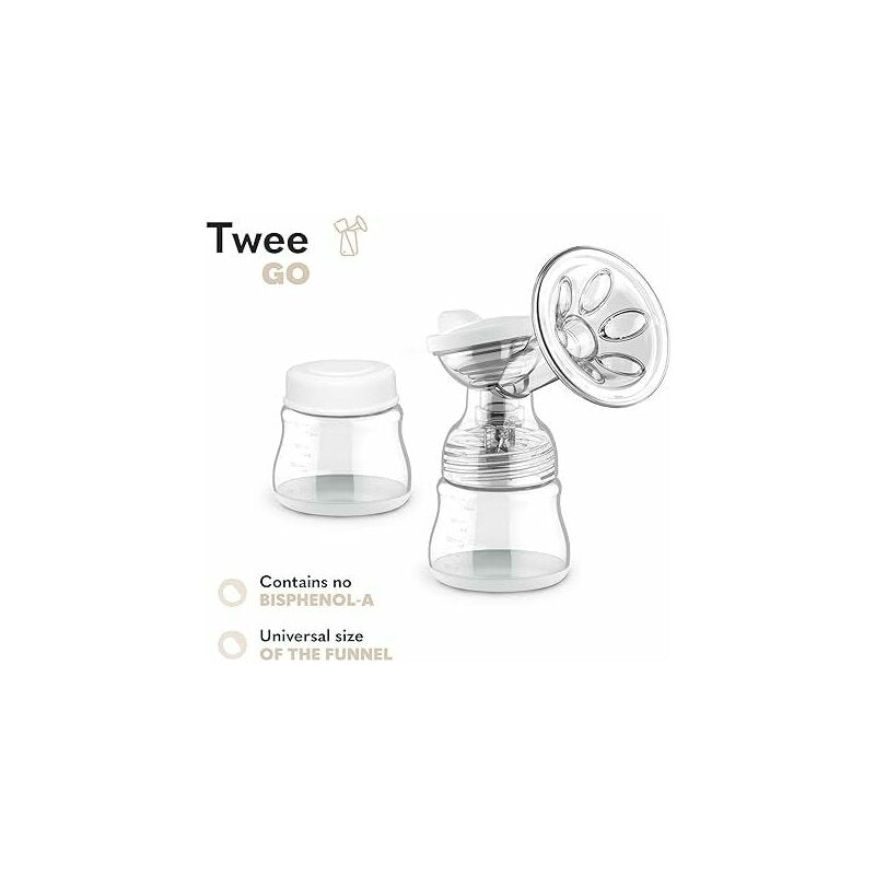 Pompa dubla de san, Lionelo, Electrica, Cu 9 nivele de aspiratie, 5 moduri de masaj, Afisaj LED, Imita suptul natural al copilului, Functionare pana la 90 min, Silentioasa, Fara BPA, Include 2 recipiente de 150 ml si 2 pungi, Cablu USB, Husa, Alb/Gri