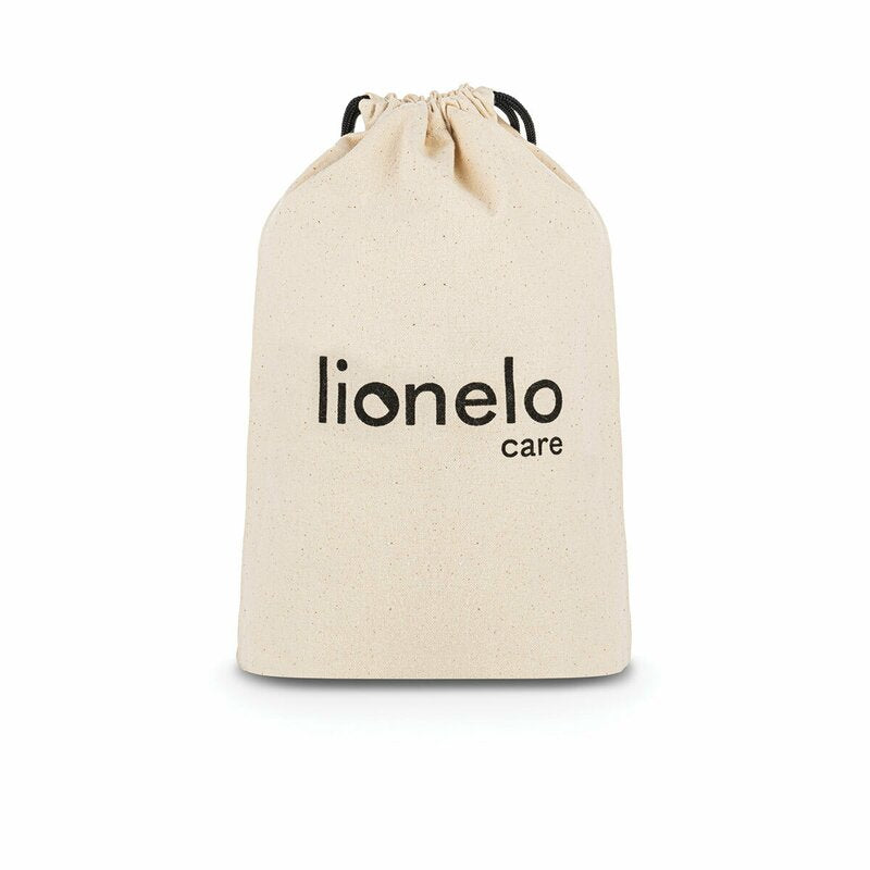 Pompa dubla de san, Lionelo, Electrica, Cu 9 nivele de aspiratie, 5 moduri de masaj, Afisaj LED, Imita suptul natural al copilului, Functionare pana la 90 min, Silentioasa, Fara BPA, Include 2 recipiente de 150 ml si 2 pungi, Cablu USB, Husa, Alb/Gri