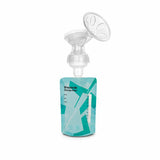 Pompa dubla de san, Lionelo, Electrica, Cu 9 nivele de aspiratie, 5 moduri de masaj, Afisaj LED, Imita suptul natural al copilului, Functionare pana la 90 min, Silentioasa, Fara BPA, Include 2 recipiente de 150 ml si 2 pungi, Cablu USB, Husa, Alb/Gri