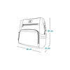 Rucsac impermeabil pentru mamici, Lionelo, Cube, Cu 12 compartimente si salteluta de schimbat, Cu prindere universala de carucior, 36 x 36 x 23 cm, Lovin Negru