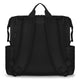 Rucsac impermeabil pentru mamici, Lionelo, Cube, Cu 12 compartimente si salteluta de schimbat, Cu prindere universala de carucior, 36 x 36 x 23 cm, Negru