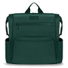 Rucsac impermeabil pentru mamici, Lionelo, Cube, Cu 12 compartimente si salteluta de schimbat, Cu prindere universala de carucior, 36 x 36 x 23 cm, Verde