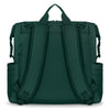 Rucsac impermeabil pentru mamici, Lionelo, Cube, Cu 12 compartimente si salteluta de schimbat, Cu prindere universala de carucior, 36 x 36 x 23 cm, Verde