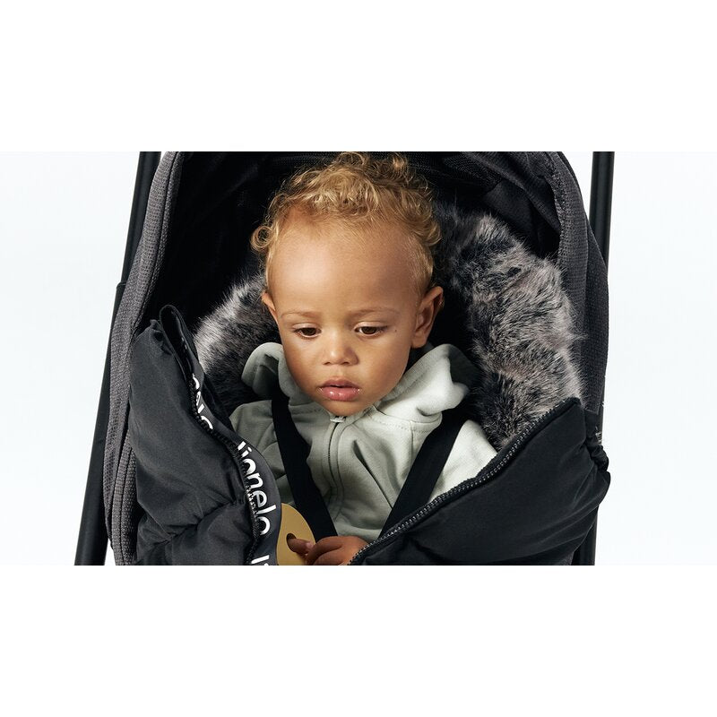 Sac de iarna, Lionelo, Frode, Pentru carucior, 90x45 cm, Impermeabil, Universal, Negru - gogobaby.ro