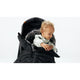 Sac de iarna, Lionelo, Frode, Pentru carucior, 90x45 cm, Impermeabil, Universal, Negru