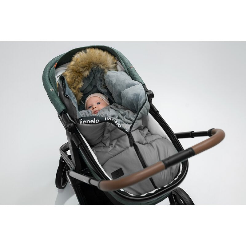 Sac de iarna, Lionelo, Frode, Pentru carucior, 90x45 cm, Impermeabil, Universal, Negru