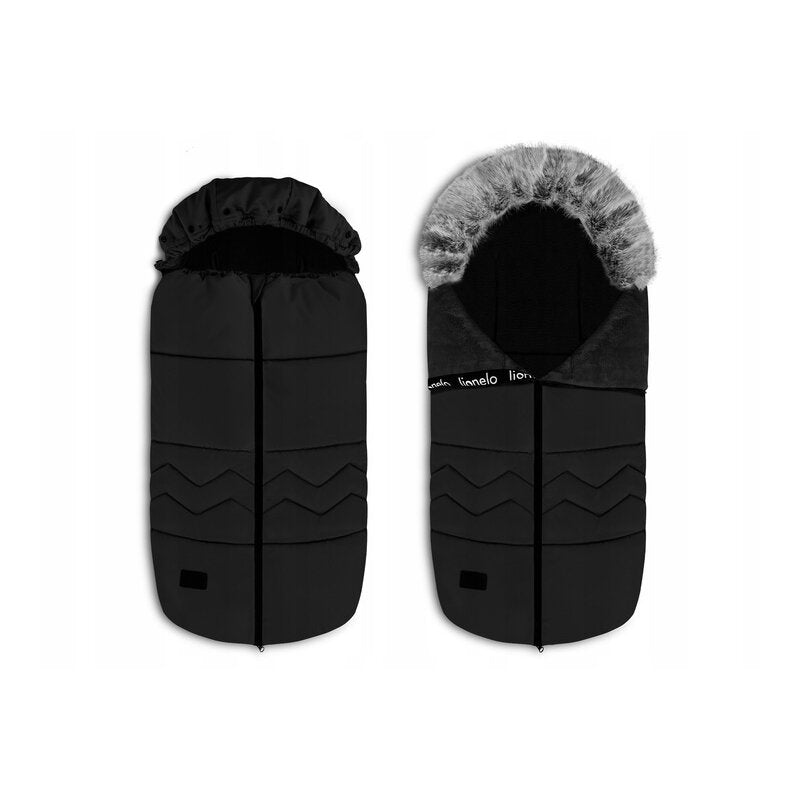 Sac de iarna, Lionelo, Frode, Pentru carucior, 90x45 cm, Impermeabil, Universal, Negru - gogobaby.ro