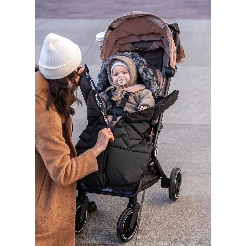 Sac de iarna, Lionelo, Frode, Pentru carucior, 90x45 cm, Impermeabil, Universal, Negru - gogobaby.ro