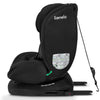 Scaun auto, Lionelo, Bastiaan i-Size, 4 in 1, Protectie laterala, Cu spatar inclinabil in 4 pozitii, Cu tetiera reglabila in 7 pozitii, Rotire 360 grade, Top Tether, 0-36 Kg, 40-150 cm, Cu Isofix, Conform cu ECE R129/03, Negru