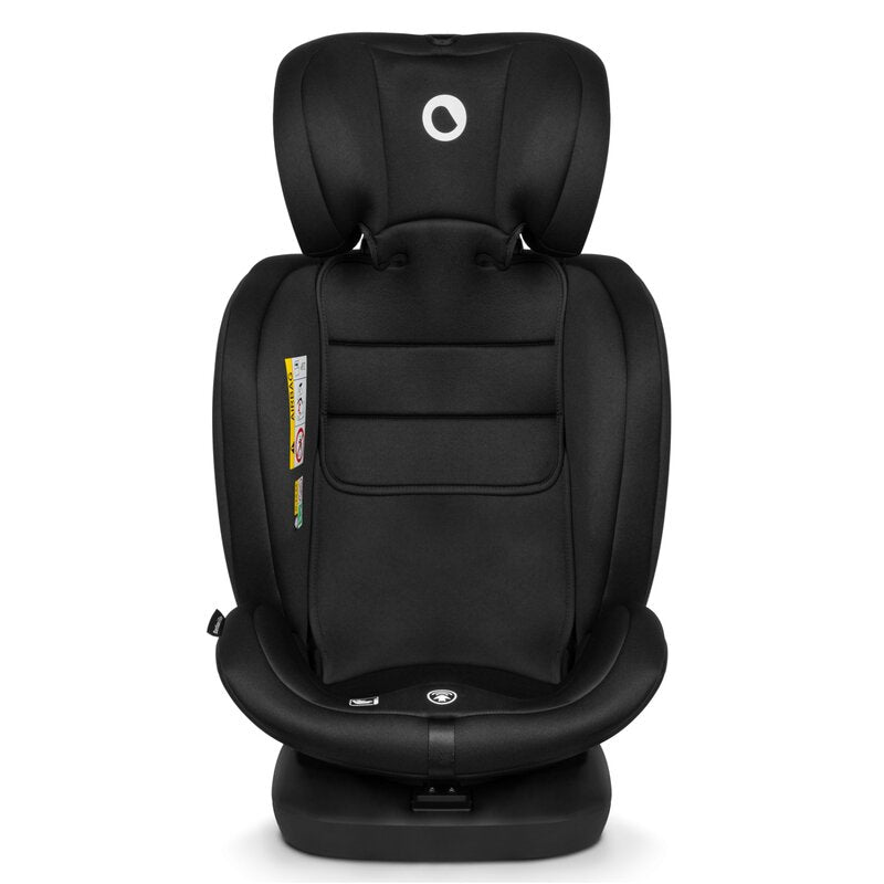 Scaun auto, Lionelo, Bastiaan i-Size, 4 in 1, Protectie laterala, Cu spatar inclinabil in 4 pozitii, Cu tetiera reglabila in 7 pozitii, Rotire 360 grade, Top Tether, 0-36 Kg, 40-150 cm, Cu Isofix, Conform cu ECE R129/03, Negru