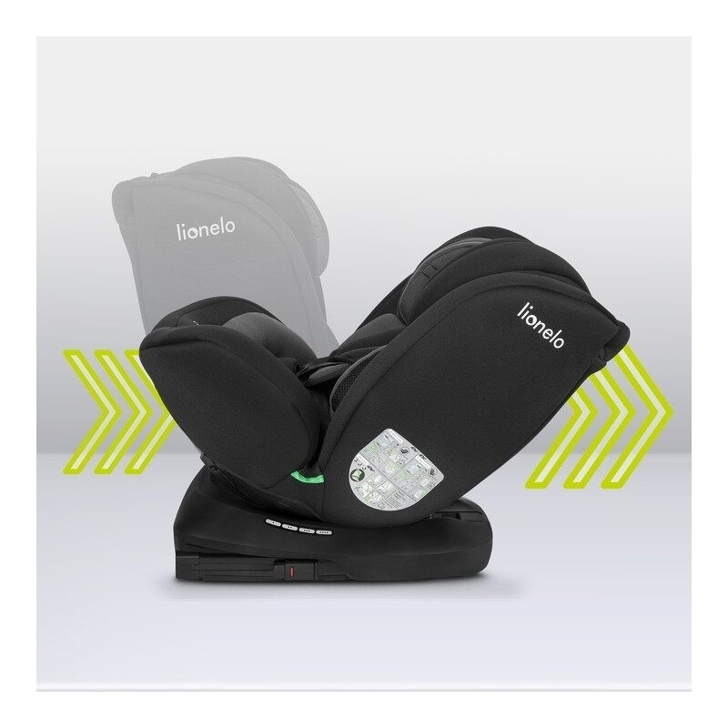 Scaun auto, Lionelo, Bastiaan i-Size, 4 in 1, Protectie laterala, Cu spatar inclinabil in 4 pozitii, Cu tetiera reglabila in 7 pozitii, Rotire 360 grade, Top Tether, 0-36 Kg, 40-150 cm, Cu Isofix, Conform cu ECE R129/03, Negru/Rosu - gogobaby.ro
