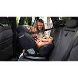 Scaun auto, Lionelo, Bastiaan i-Size, 4 in 1, Protectie laterala, Cu spatar inclinabil in 4 pozitii, Cu tetiera reglabila in 7 pozitii, Rotire 360 grade, Top Tether, 0-36 Kg, 40-150 cm, Cu Isofix, Conform cu ECE R129/03, Negru/Rosu