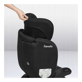 Scaun auto, Lionelo, Bastiaan i-Size, 4 in 1, Protectie laterala, Cu spatar inclinabil in 4 pozitii, Cu tetiera reglabila in 7 pozitii, Rotire 360 grade, Top Tether, 0-36 Kg, 40-150 cm, Cu Isofix, Conform cu ECE R129/03, Negru/Rosu