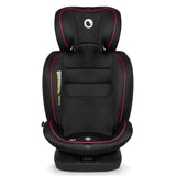 Scaun auto, Lionelo, Bastiaan i-Size, 4 in 1, Protectie laterala, Cu spatar inclinabil in 4 pozitii, Cu tetiera reglabila in 7 pozitii, Rotire 360 grade, Top Tether, 0-36 Kg, 40-150 cm, Cu Isofix, Conform cu ECE R129/03, Negru/Rosu