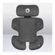 Scaun auto, Lionelo, Bastiaan i-Size, 4 in 1, Protectie laterala, Cu spatar inclinabil in 4 pozitii, Cu tetiera reglabila in 7 pozitii, Rotire 360 grade, Top Tether, 0-36 Kg, 40-150 cm, Cu Isofix, Conform cu ECE R129/03, Negru/Rosu