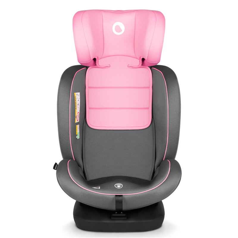 Scaun auto, Lionelo, Bastiaan i-Size, 4 in 1, Protectie laterala, Cu spatar inclinabil in 4 pozitii, Cu tetiera reglabila in 7 pozitii, Rotire 360 grade, Top Tether, 0-36 Kg, 40-150 cm, Cu Isofix, Conform cu ECE R129/03, Roz - gogobaby.ro