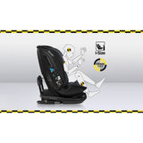 Scaun auto, Lionelo, Bastiaan RWF i-Size, Pozitie de somn, Protectie laterala, Rotire 360 grade, 0-36 Kg, Cu Isofix si Centura Top Tether, Conform cu standardul european de securitate ECE R129, Gri