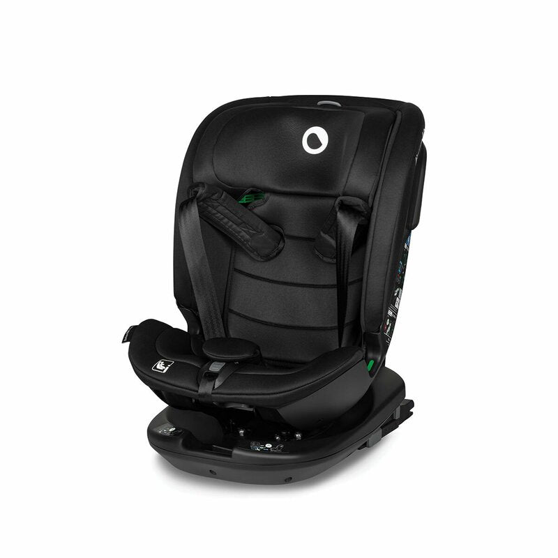 Scaun auto, Lionelo, Bastiaan RWF i-Size, Pozitie de somn, Protectie laterala, Rotire 360 grade, 0-36 Kg, Cu Isofix si Centura Top Tether, Conform cu standardul european de securitate ECE R129, Negru - gogobaby.ro