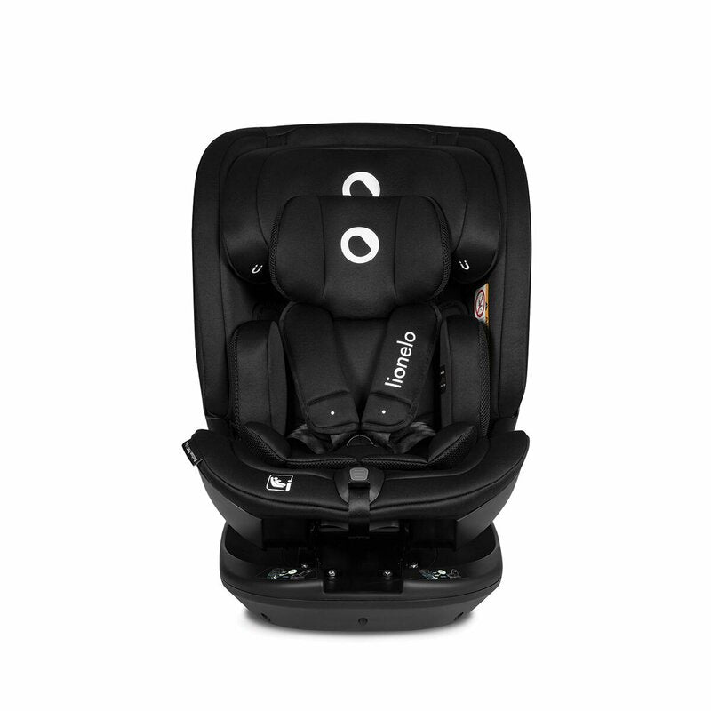 Scaun auto, Lionelo, Bastiaan RWF i-Size, Pozitie de somn, Protectie laterala, Rotire 360 grade, 0-36 Kg, Cu Isofix si Centura Top Tether, Conform cu standardul european de securitate ECE R129, Negru - gogobaby.ro