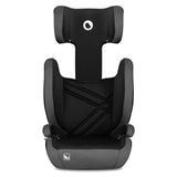 Scaun auto, Lionelo, Hugo i-Size, Universal, Orientare in directia sensului de mers, Reglabil, Conform standardului de securitate R129, 100-150 cm, 4-12 ani, Gri