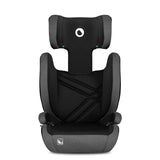 Scaun auto, Lionelo, Hugo i-Size, Universal, Orientare in directia sensului de mers, Reglabil, Conform standardului de securitate R129, 100-150 cm, 4-12 ani, Gri