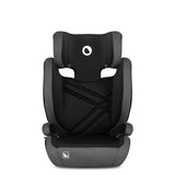 Scaun auto, Lionelo, Hugo i-Size, Universal, Orientare in directia sensului de mers, Reglabil, Conform standardului de securitate R129, 100-150 cm, 4-12 ani, Gri