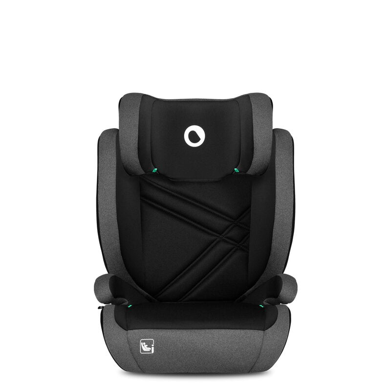Scaun auto, Lionelo, Hugo i-Size, Universal, Orientare in directia sensului de mers, Reglabil, Conform standardului de securitate R129, 100-150 cm, 4-12 ani, Gri