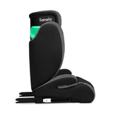 Scaun auto, Lionelo, Hugo i-Size, Universal, Orientare in directia sensului de mers, Reglabil, Conform standardului de securitate R129, 100-150 cm, 4-12 ani, Gri