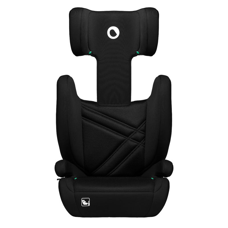Scaun auto, Lionelo, Hugo i-Size, Universal, Orientare in directia sensului de mers, Reglabil, Conform standardului de securitate R129, 100-150 cm, 4-12 ani, Negru - gogobaby.ro