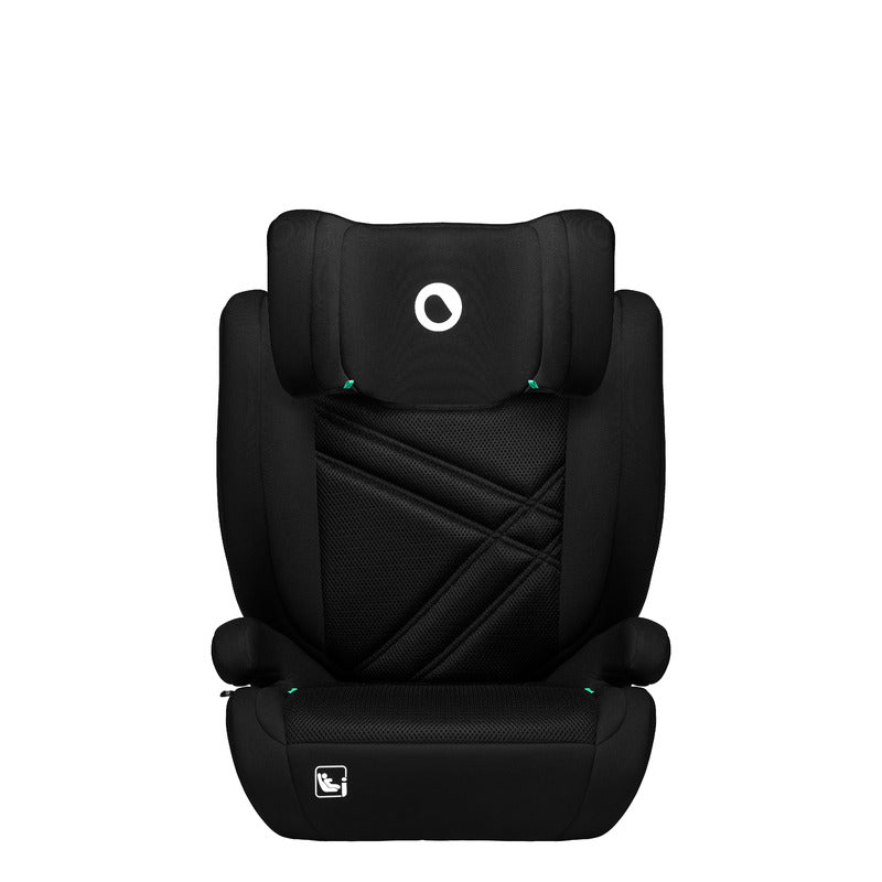 Scaun auto, Lionelo, Hugo i-Size, Universal, Orientare in directia sensului de mers, Reglabil, Conform standardului de securitate R129, 100-150 cm, 4-12 ani, Negru - gogobaby.ro
