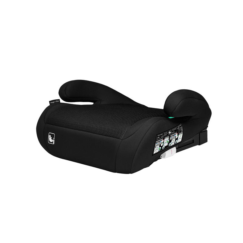 Scaun auto, Lionelo, Hugo i-Size, Universal, Orientare in directia sensului de mers, Reglabil, Conform standardului de securitate R129, 100-150 cm, 4-12 ani, Negru - gogobaby.ro