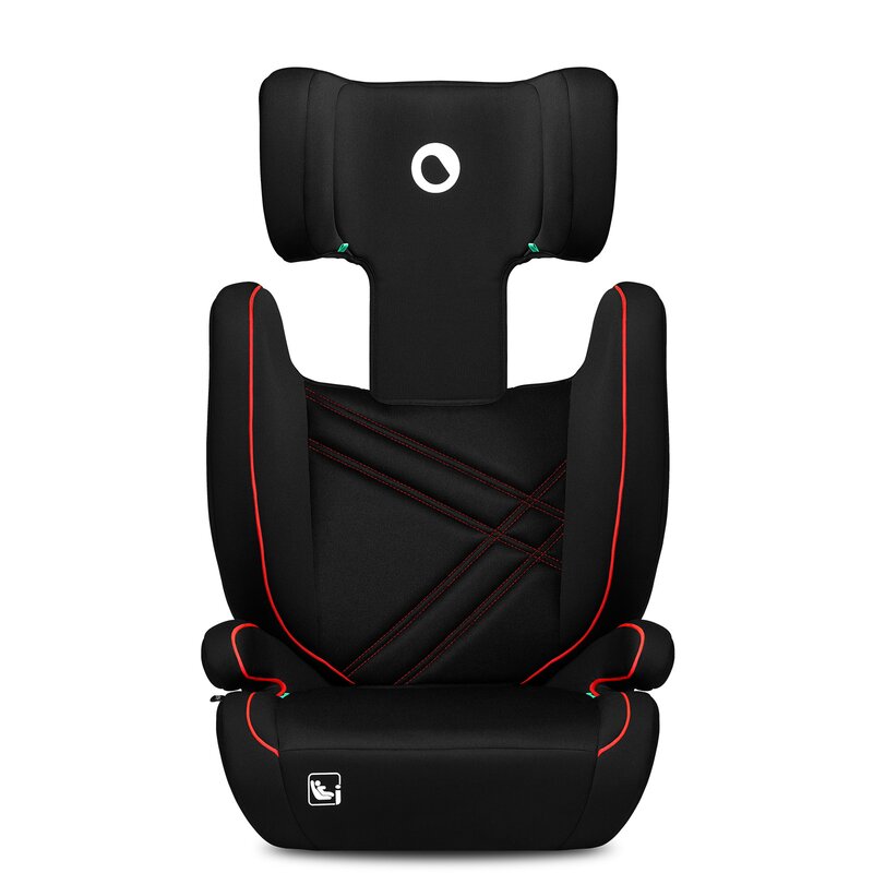 Scaun auto, Lionelo, Hugo i-Size, Universal, Orientare in directia sensului de mers, Reglabil, Conform standardului de securitate R129, 100-150 cm, 4-12 ani, Rosu - gogobaby.ro