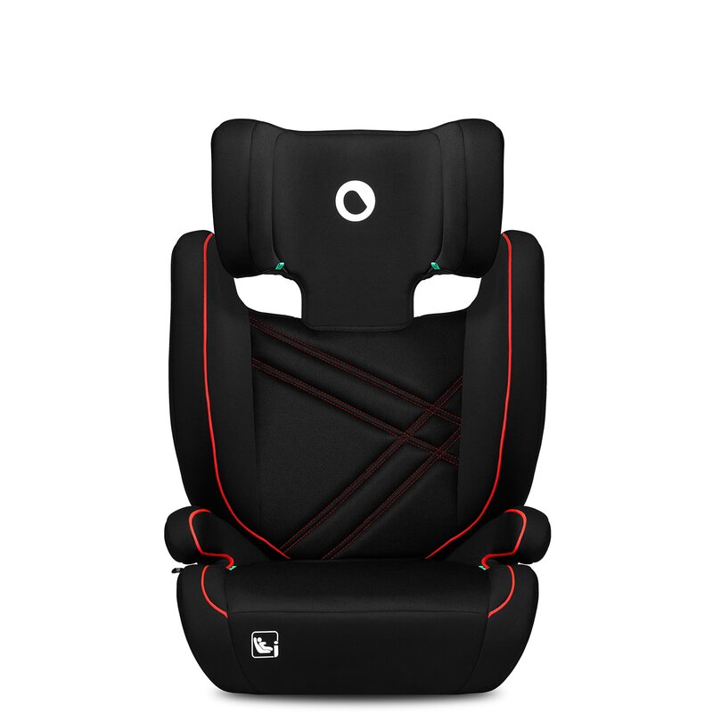 Scaun auto, Lionelo, Hugo i-Size, Universal, Orientare in directia sensului de mers, Reglabil, Conform standardului de securitate R129, 100-150 cm, 4-12 ani, Rosu - gogobaby.ro