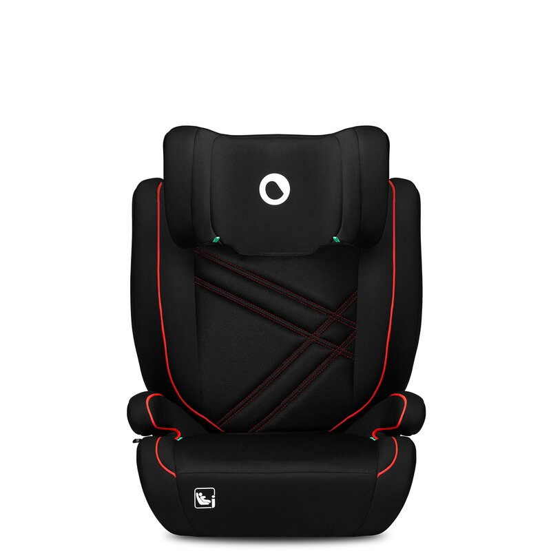 Scaun auto, Lionelo, Hugo i-Size, Universal, Orientare in directia sensului de mers, Reglabil, Conform standardului de securitate R129, 100-150 cm, 4-12 ani, Rosu - gogobaby.ro