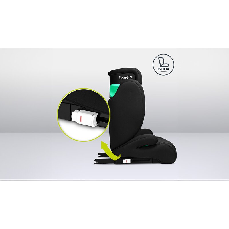 Scaun auto, Lionelo, Hugo i-Size, Universal, Orientare in directia sensului de mers, Reglabil, Conform standardului de securitate R129, 100-150 cm, 4-12 ani, Rosu - gogobaby.ro